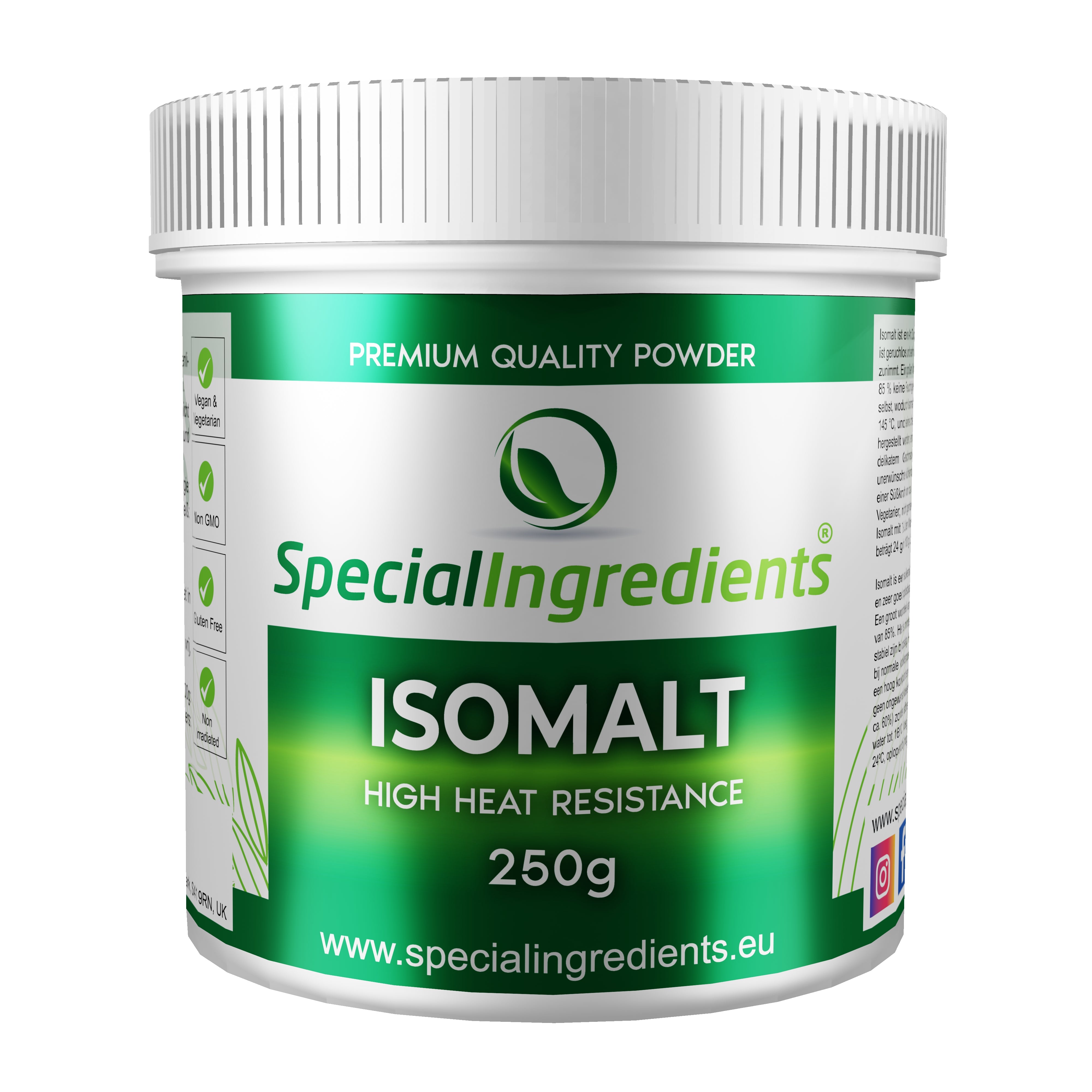 isomalt aufbewahren Isomalt-Pulver – Special Ingredients Europe