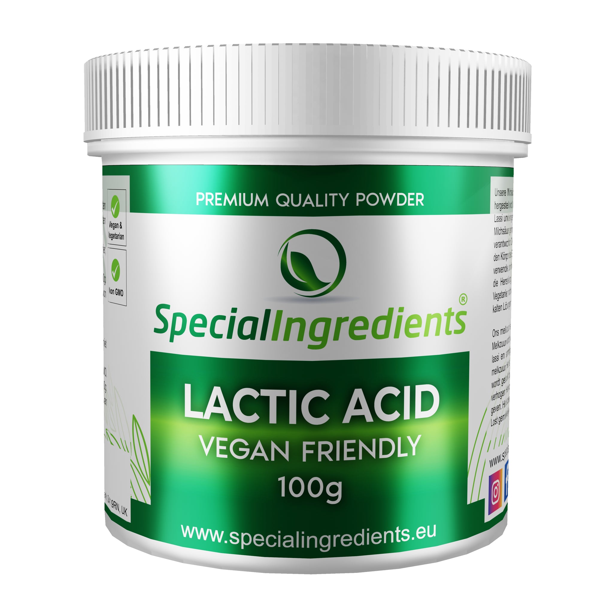 Lactic Acid Powder (Vegan friendly)