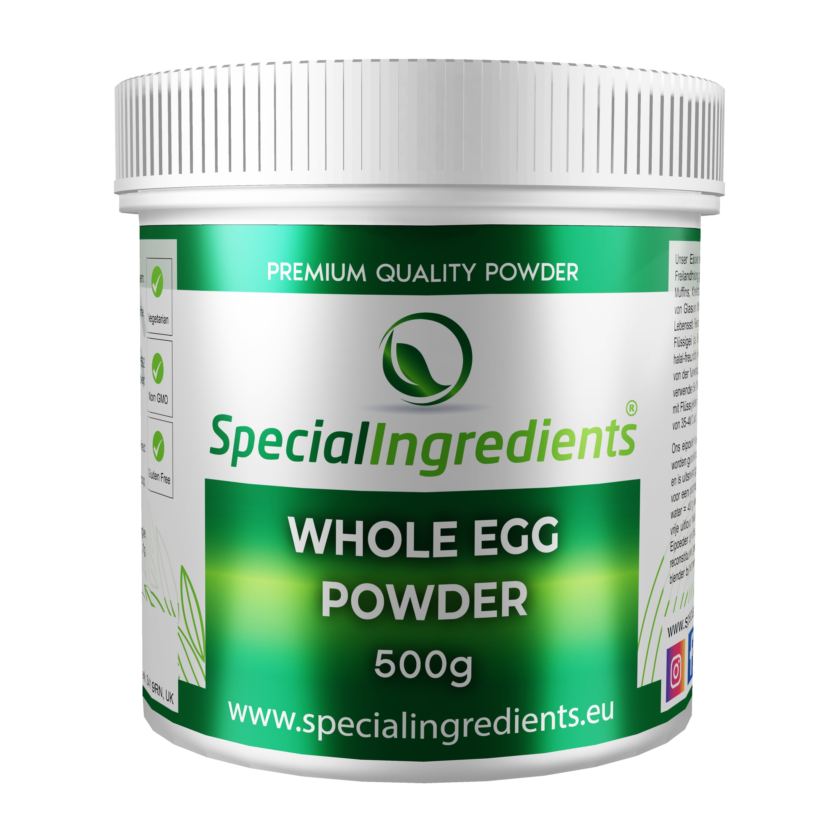 Whole Egg Powder Special Ingredients Europe